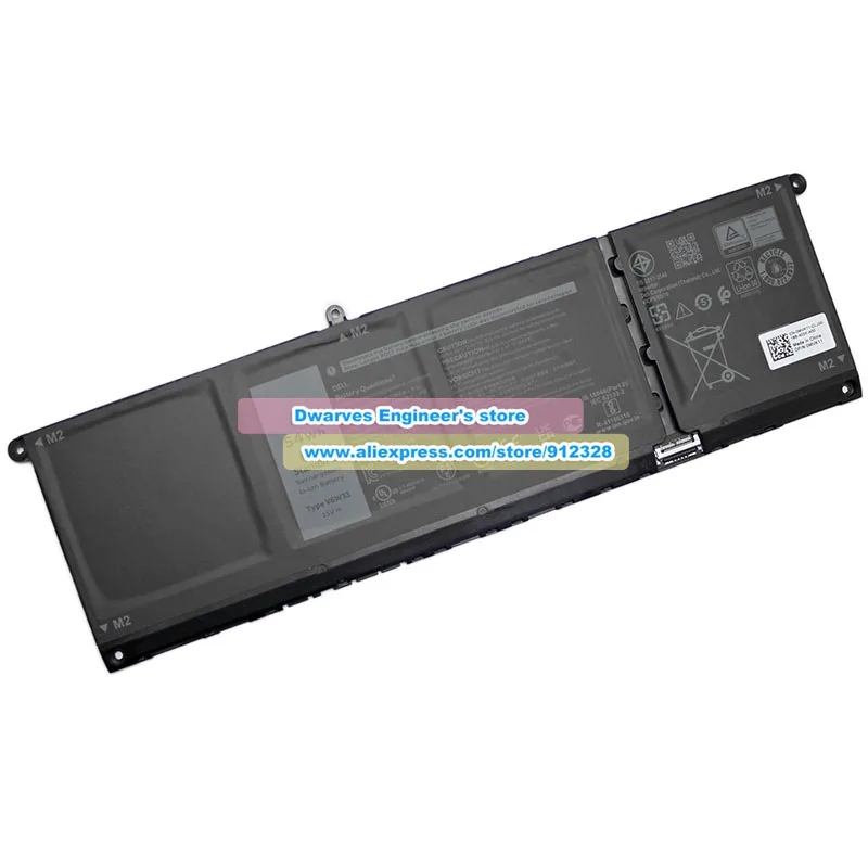 【純正】DELL 60Wh バッテリー KXVVW 純正V6W33 WV3K8バッテリー 15V 54Wh Dell Inspiron 14 5430