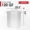 120 Stainless Steel Stock Pot Cookware 5