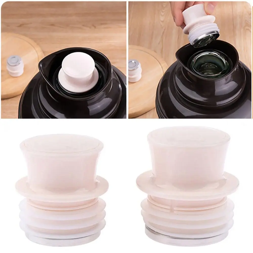 Stainless Steel Silicone Thermos Bottle Stopper Cap