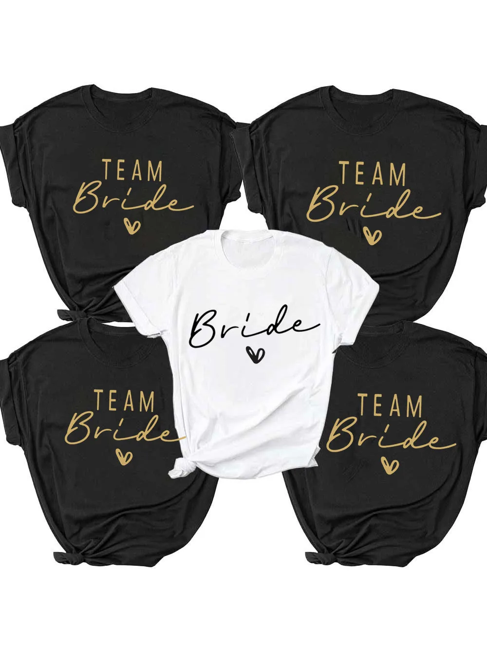 

Women Team Bride Bachelorette Party Shower Hen Party Bridesmaid T-Shirt 2022 Girls Wedding Female Tops Tees