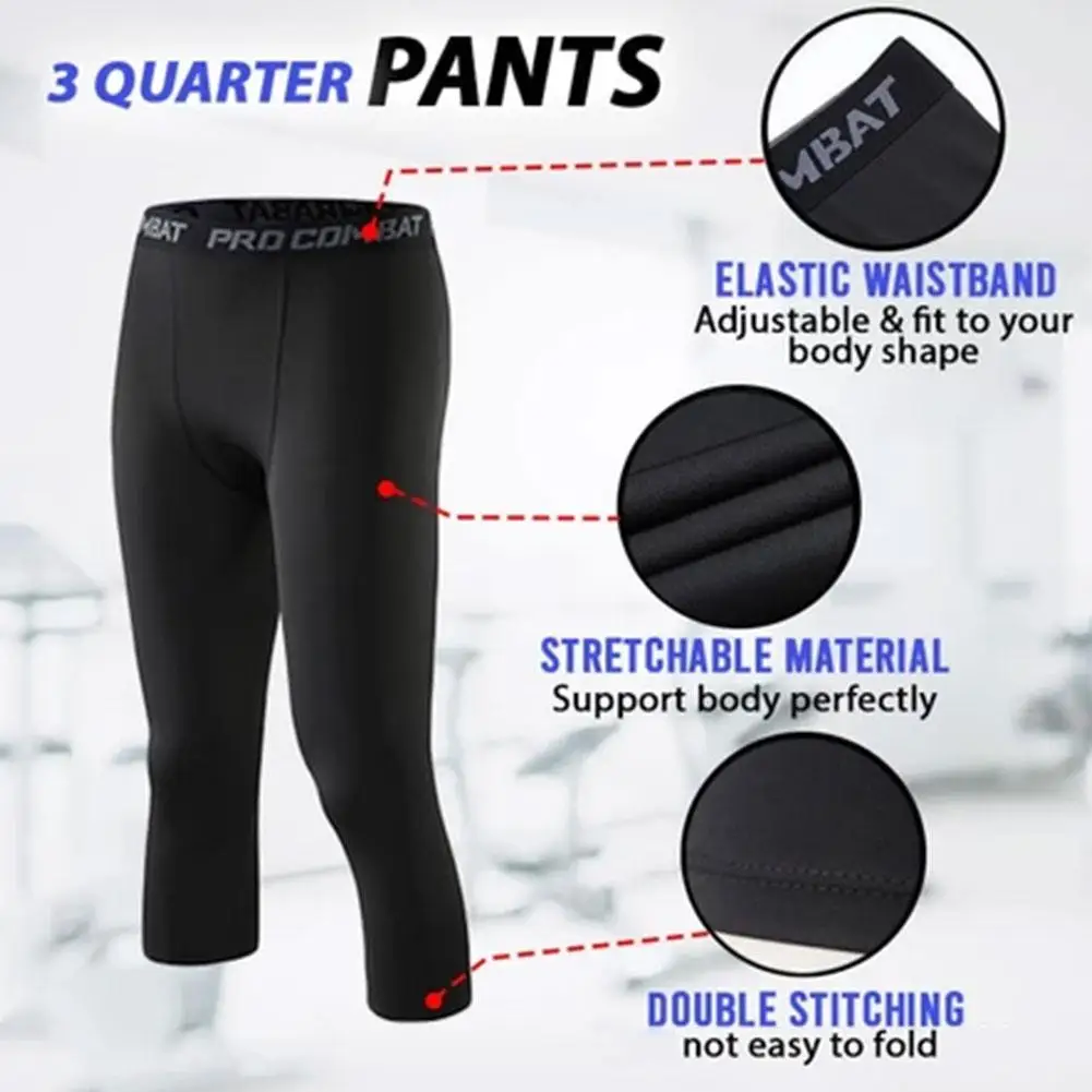 New Men's Compression Pants Male Tights Leggings For Running Training Sport Fitness Quick Dry Fit Joggings Workout Trousers