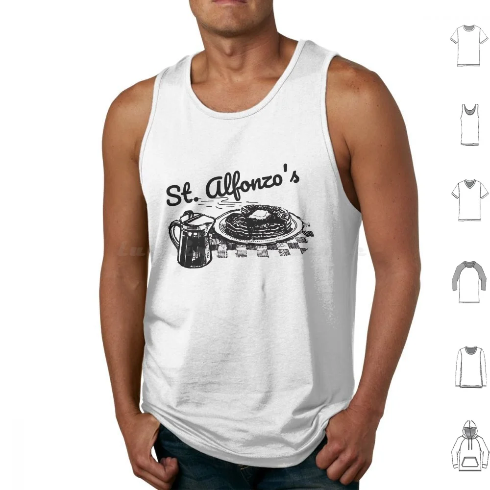 Zappa St. Alfonzo'S Pancake Breakfast Tank Tops Print Cotton Zappa St Alfonzos Pancake Breakfast