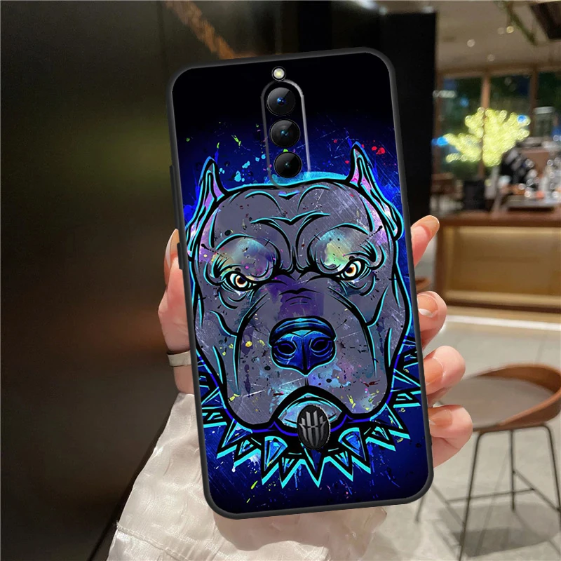 Фото Чехол с рисунком милой собаки питбуля для Nubia Red Magic 9 Pro Plus Red Magic 8 8S Pro Plus чехол 6R 6 7 7S 6S Pro №4