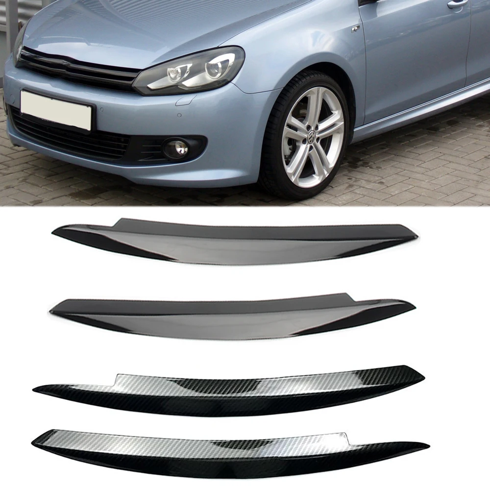 1Pair Black Headlight Eyelid Eyebrow Trim For BMW 3 Series