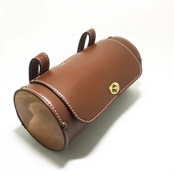 Spedizione Bicicletta Retro Tail Car Before The Handle Bag Logs in pelle Borsa rotonda Borse da bicicletta Q398