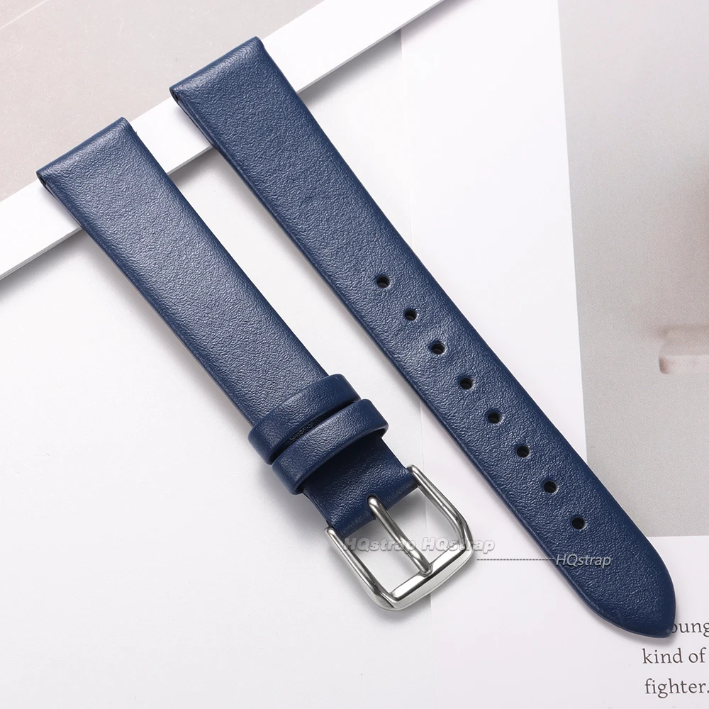 Elegant Slim Leather Watch Strap for Women – High-Quality Universal Replacement Watchband