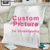 bu Custom Blanket With Words Picture Collage Customized Blankets Birthday Souvenir Christmas Gifts Personalized Throw Blanket 1