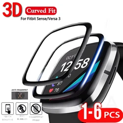 3D Curved Soft Edge Clear Screen Protector - 5 PCS (For Fitbit Sense)