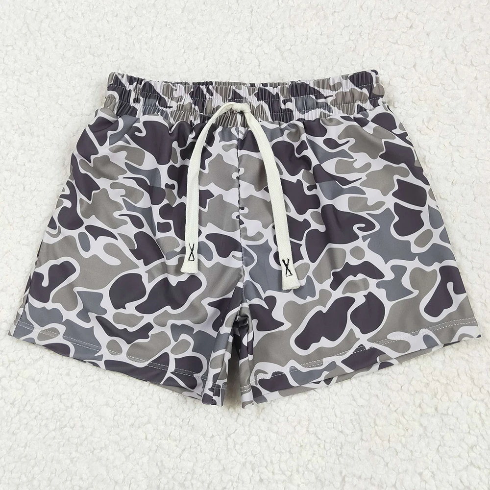 Hot Sale Baby Boys Swim Clothes Camo Ducks Trunks Swimsuits Swimwear Boutique Kids Boys Swim Trunks Fashion Kids Boys Swimsuit