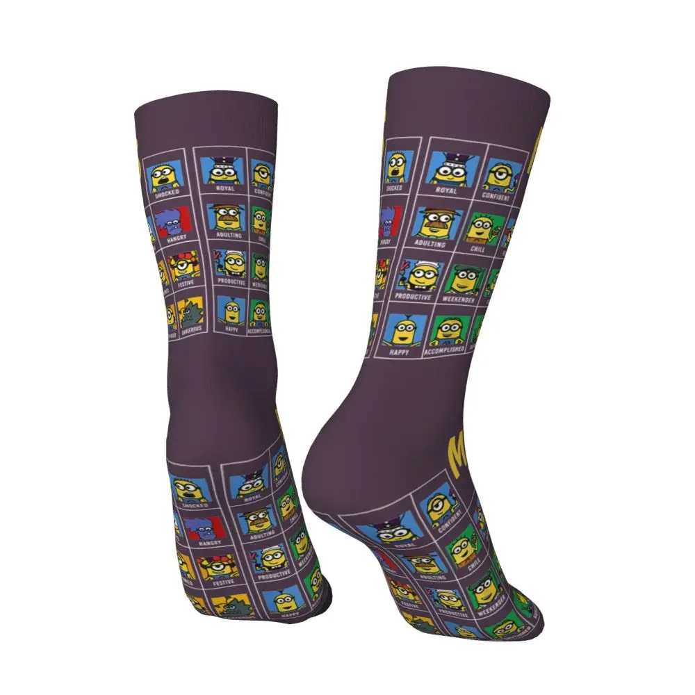 Custom Cool Print M- Minions Cartoon Socks for Women Men Stretchy Summer Autumn Winter M- Minions Bananas Crew Socks 94 S57b26c69065444a7b164304bfc2ee2d6L