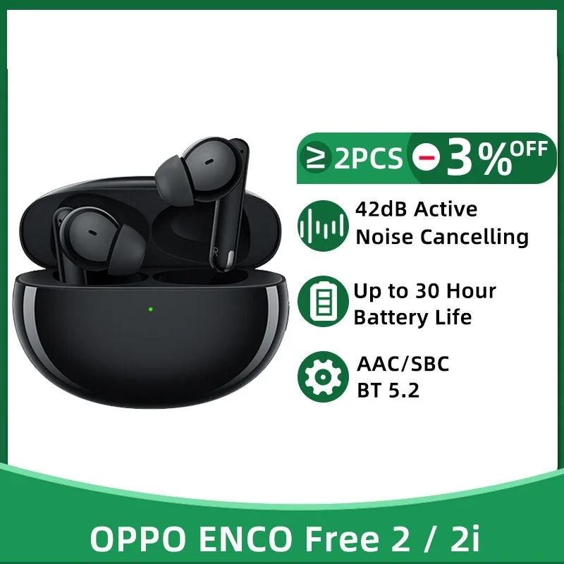 

Новые беспроводные наушники ENCO Free 2 2i TWS Bluetooth 5,2, наушники-вкладыши с активным шумоподавлением, беспроводные наушники с 3 микрофонами для Find X5 Pro