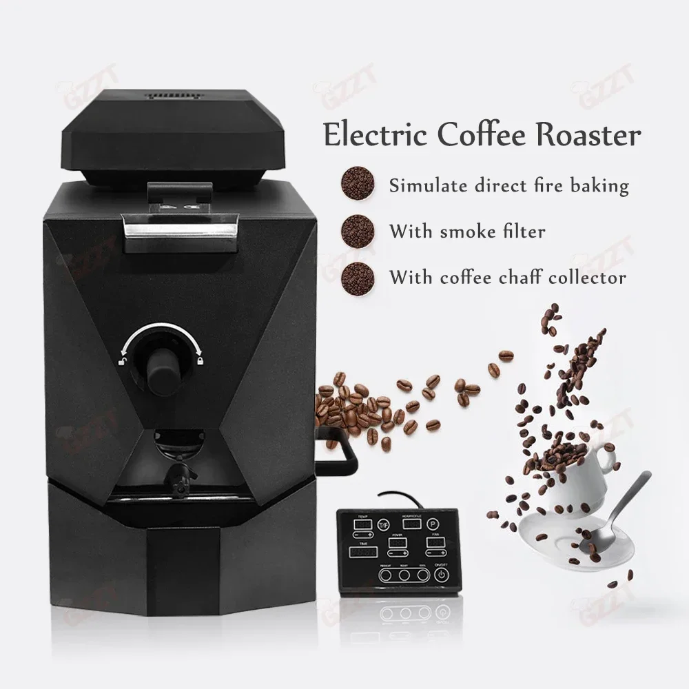 

1000W Automatic Coffee Bean Roaster with 3 Baking Curv Commercial Roaster Electric Roasting Machine Grain Dryer 110V 220V