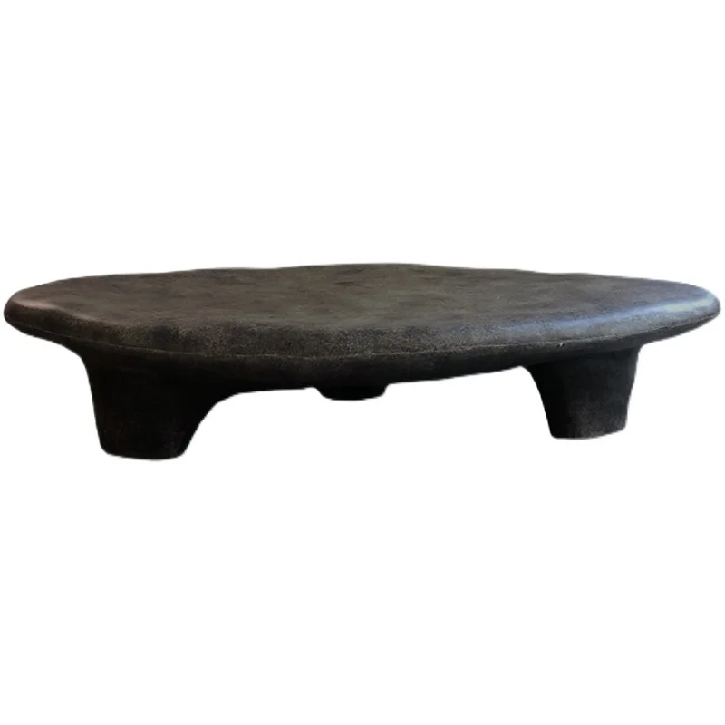 

Short Coffee Table, Quiet Style, Cobblestone Shape, Living Room, Dining Room, Modern Art Tea Table Coffee Table furniture