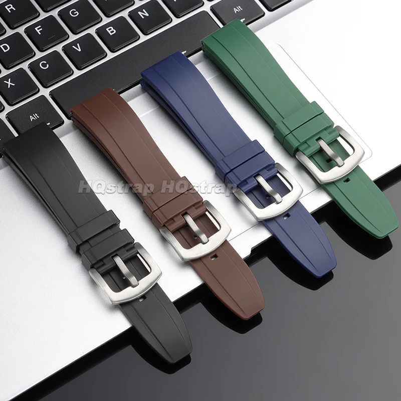 Vibrant Waterproof Silicone Watch Strap - Soft & Comfortable Rubber Wristband