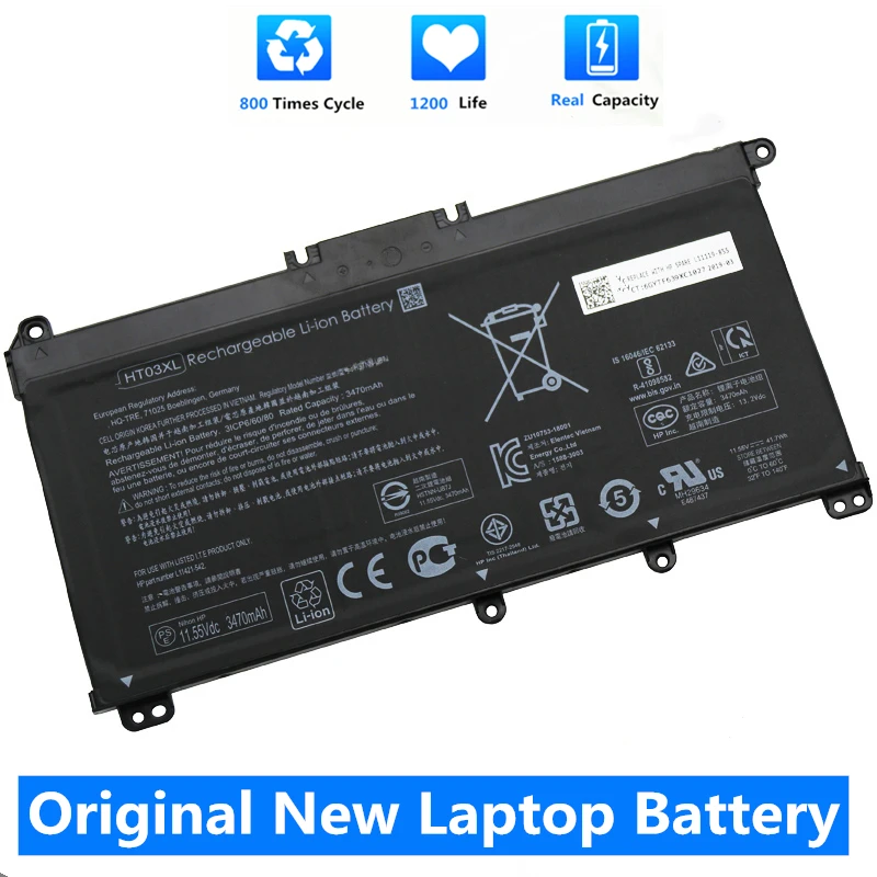 Новый аккумулятор CSMHY HT03XL 11,55 в для ноутбука HP Pavilion 14-CE0025TU 14-CE0034TX 15-CS0037T 250 255 G7 HSTNN-LB8L/LB8M/DB8R