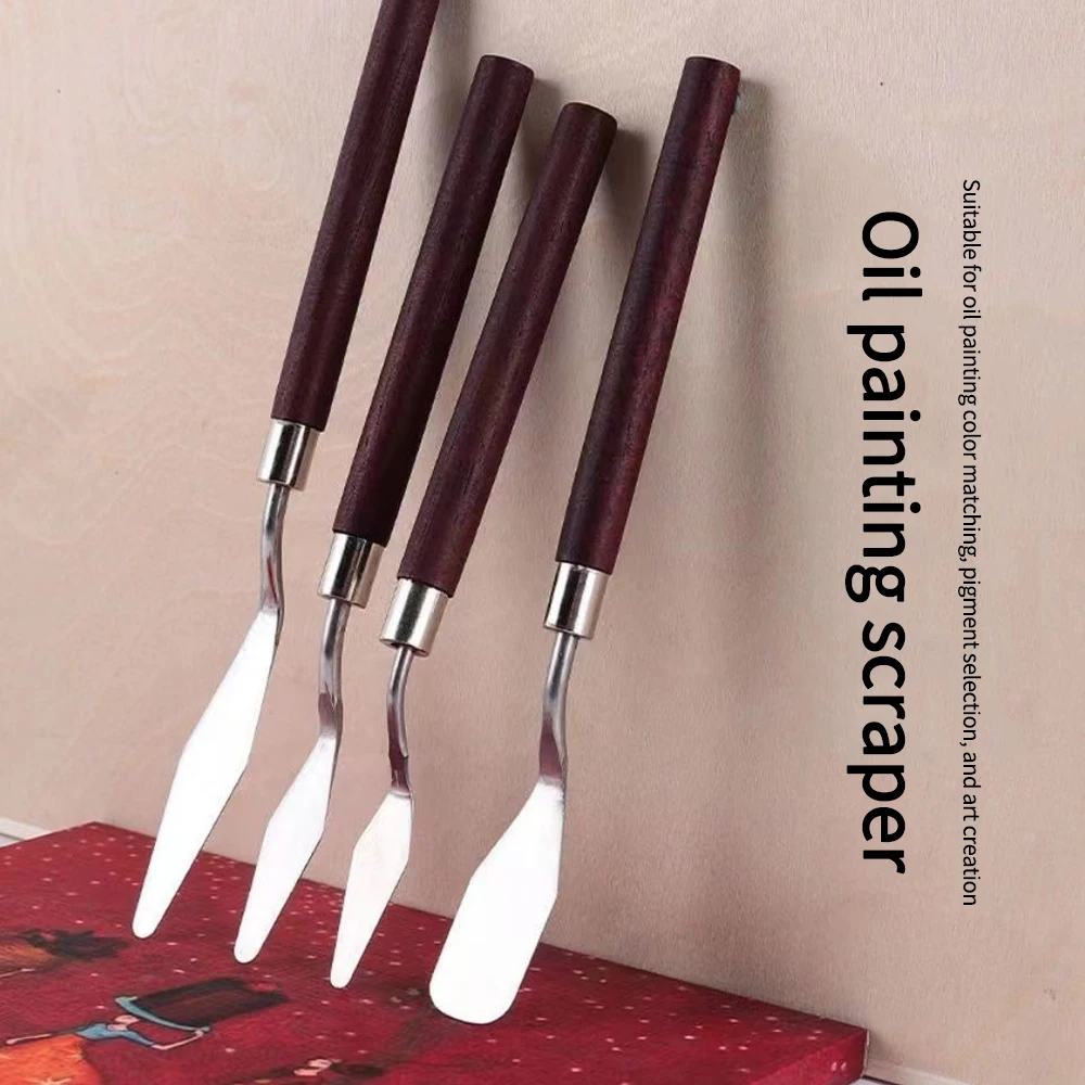 7Pcs Wooden Handle Palette Knife Set 2