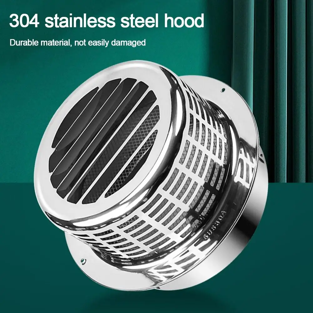 Stainles Steel Chimney Cap Exterior Wall Air Outlet Roof Pipe Exhaust Hood 100/150mm For Ventilation Ducts Chimneys Exhaust Hood