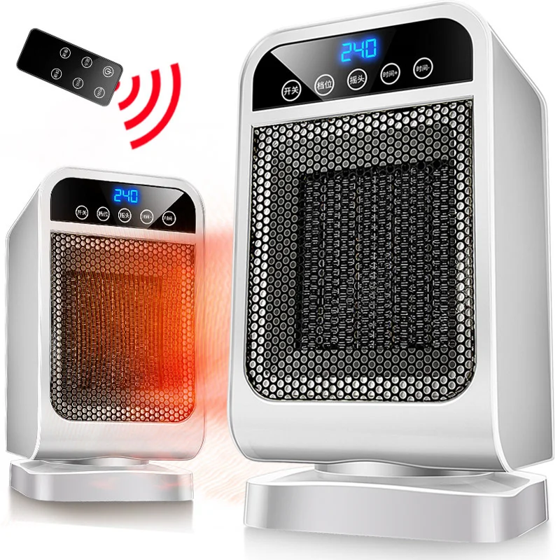 Multiple protection Bathroom Fan Home Heater Ceramic Electric Remote  Control Fan Heater Office Bedroom Wamer - AliExpress