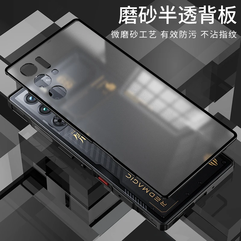Aluminium Alloy Metal Frame Bumper with Matte Acrylic Back and Camera Lens Protector