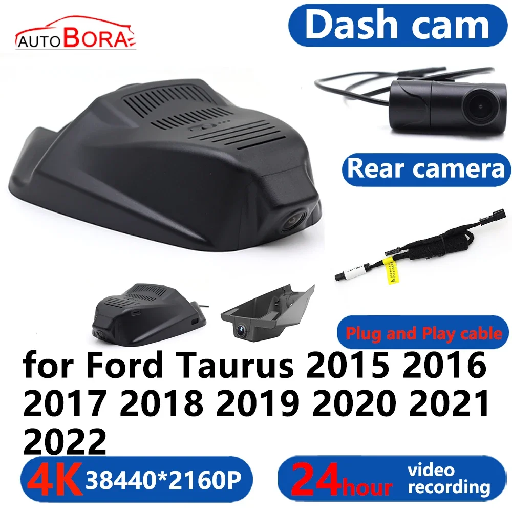 

AutoBora 4K Wifi 3840*2160 Car DVR Dash Cam Camera 24H Video Monitor for Ford Taurus 2015 2016 2017 2018 2019 2020 2021 2022