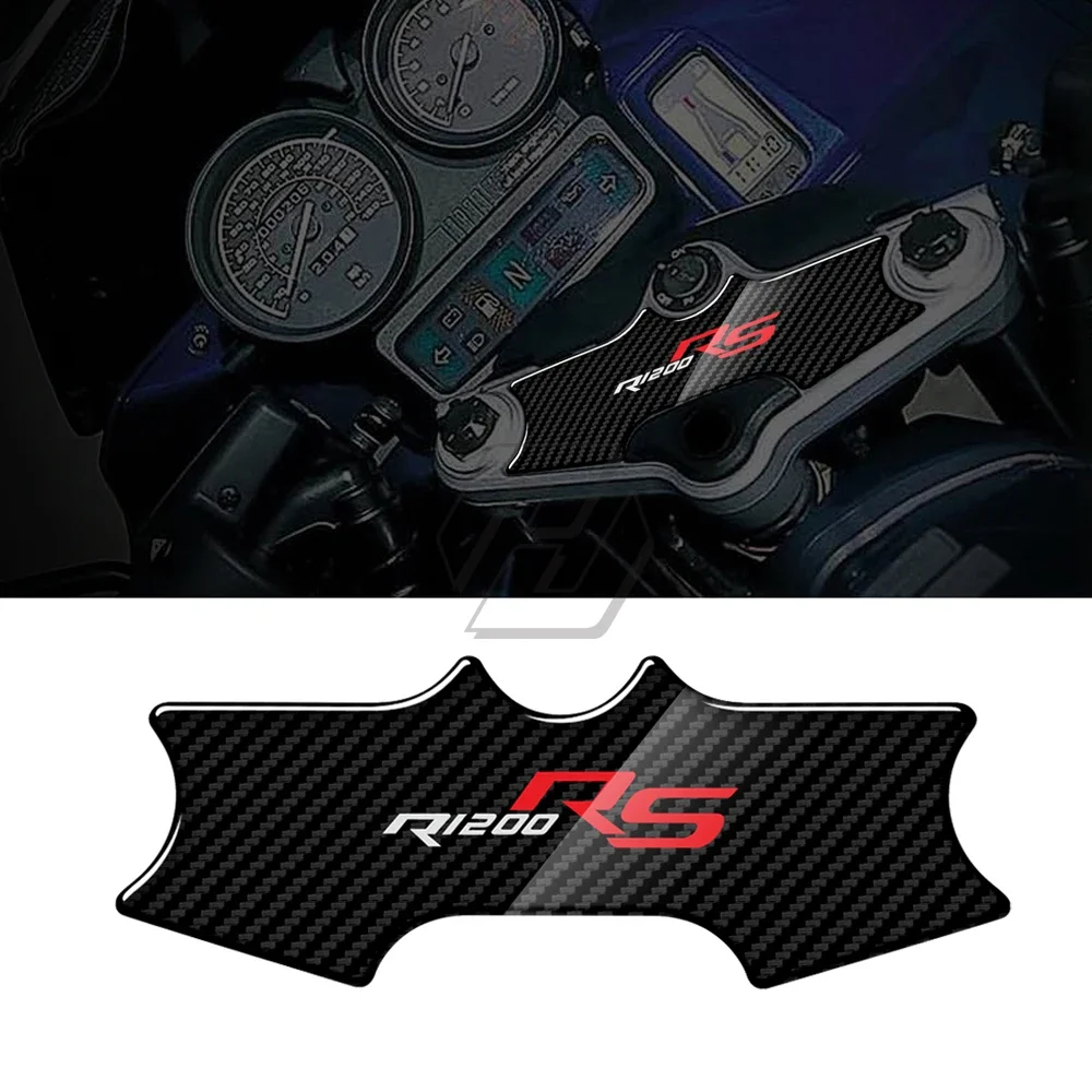 For Motorrad R1200RS 2001-2005 3D Carbon-look Upper Triple Yoke Defender