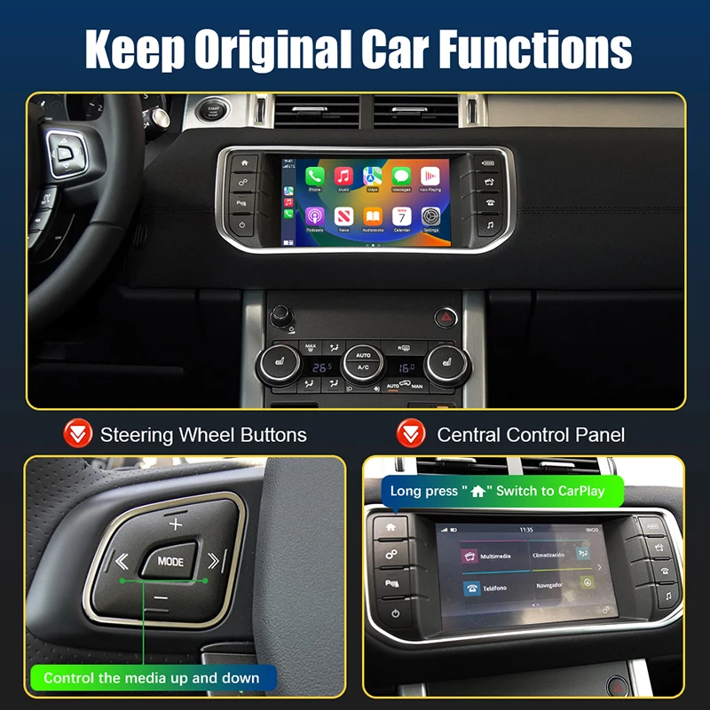Carplayワイヤレスマルチメディアプレーヤー,Android Auto, USB