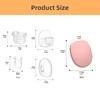 5in1 Flange & Silicone Diaphragm & Milk Collector Duckbill Valves Horn for S21 S18 Electric Breast Pumps Accessories Replacement 6