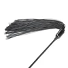 48.5cm Six Beads Handle Silicone Tassels Top Long Straight Whip Riding Crop Flogger Paddle Slapper Horse Training Dressage Whips 4