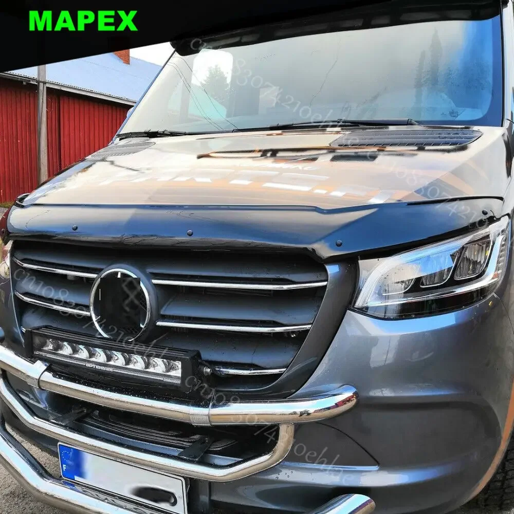 2019+ Mercedes Sprinter W907/910 프론트 후드 디플렉터 가드 실드 프로텍터 용 자동차 스타일링