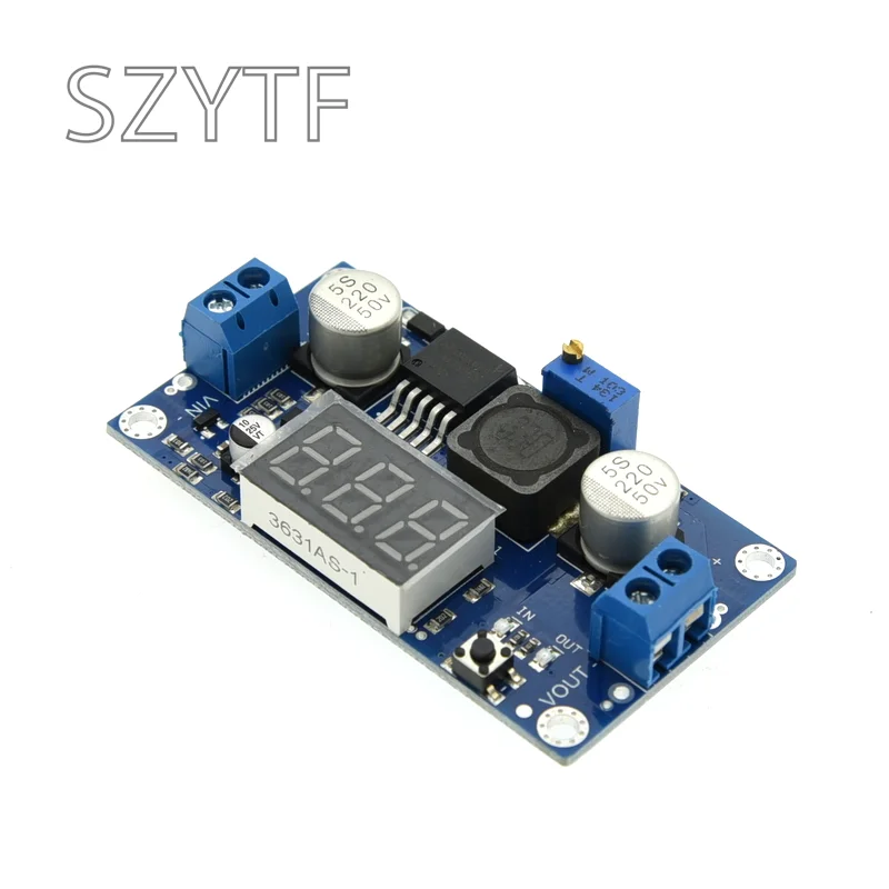 Lm2596 Dcdc Adjustable Stepdown Module With Digital Voltmeter Display
