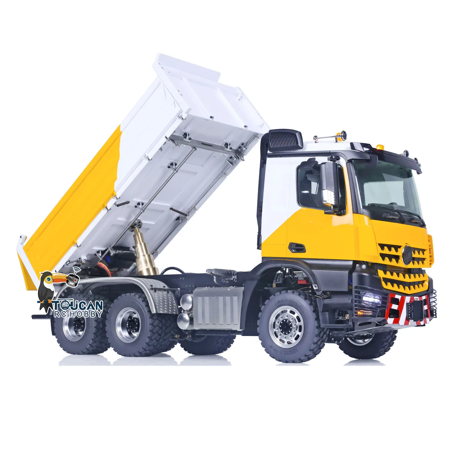 LESU 1/14 6x6 RC Hydraulic Dump Truck I6S TOUCAN RC Hobby DIY Painted Remote Control 3-way Tripper Cars Vehicle Outdoor Toys 5