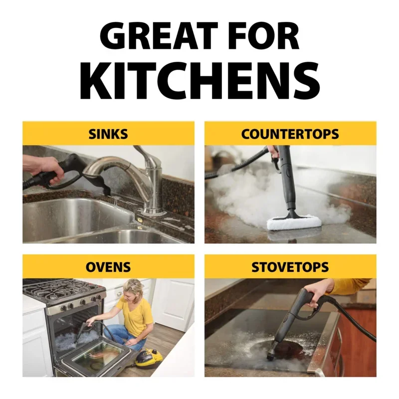 QWWagner On-Demand Steam Cleaner & Wallpaper Removal,Multipurpose Power Steamer,18 Attachments Included 5