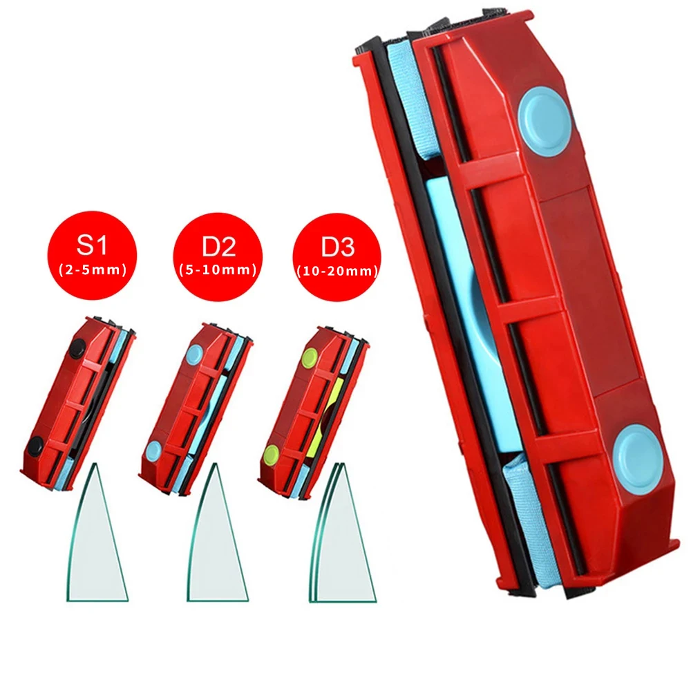 Cleaning Brush Window Cleaner Window Cleaning Tool Glass Cleaner Brush Glass Cleaning Brush Double-Sided Magnetic Window Cleaner Glass Window Cleaning Shower Screen Glass Cleaning Brush Family Use Tool