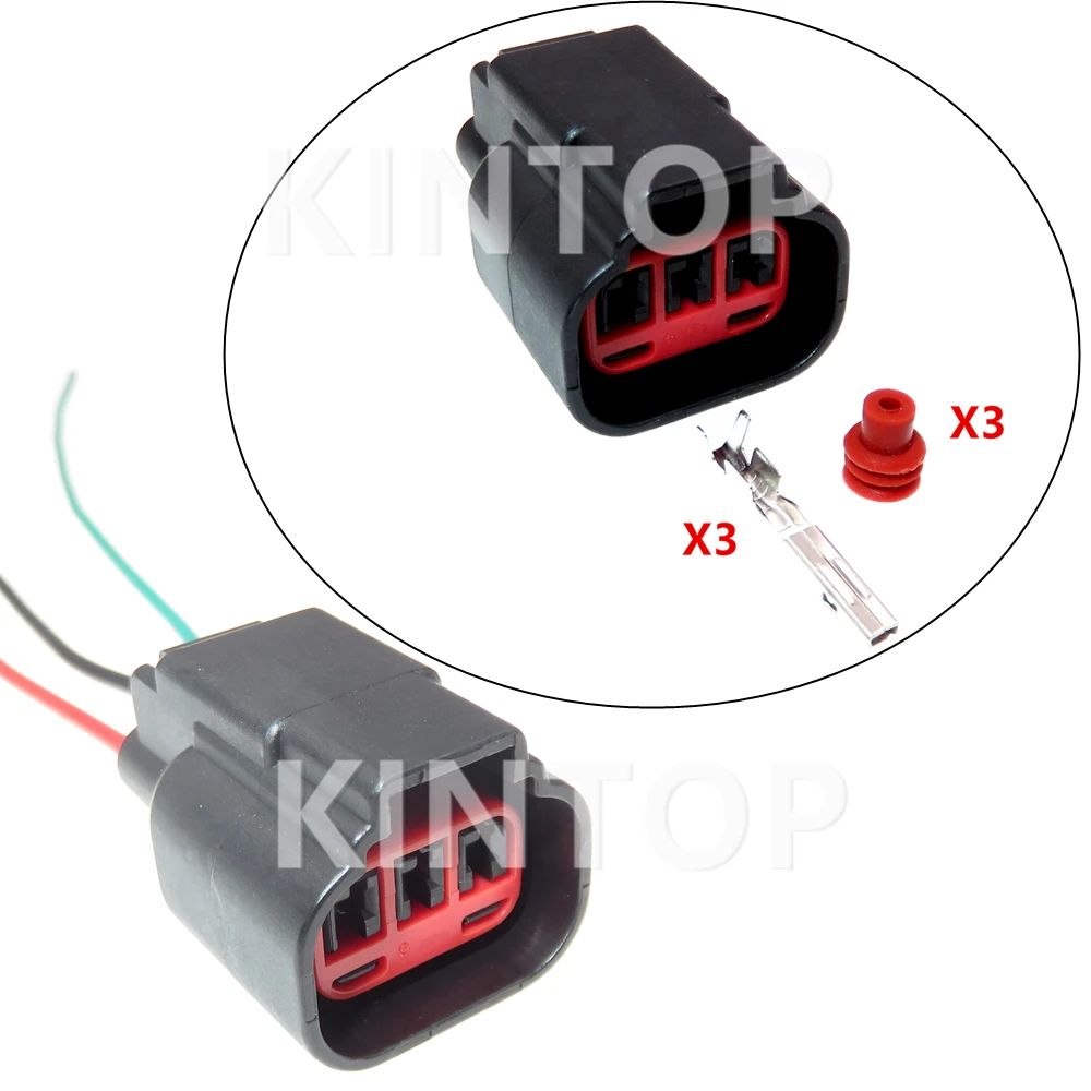 1 Set 3 Pins Automotive Plastic Housing Connector Auto Crankshaft