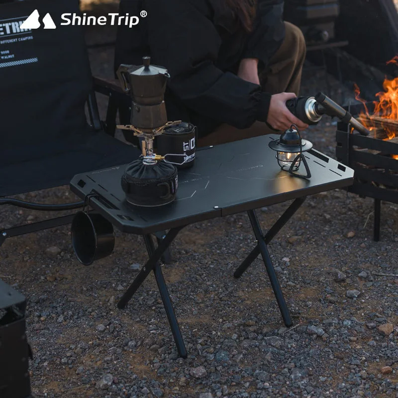 ShineTrip Camping Tactical Table, Outdoor Portable Aluminium Alloy