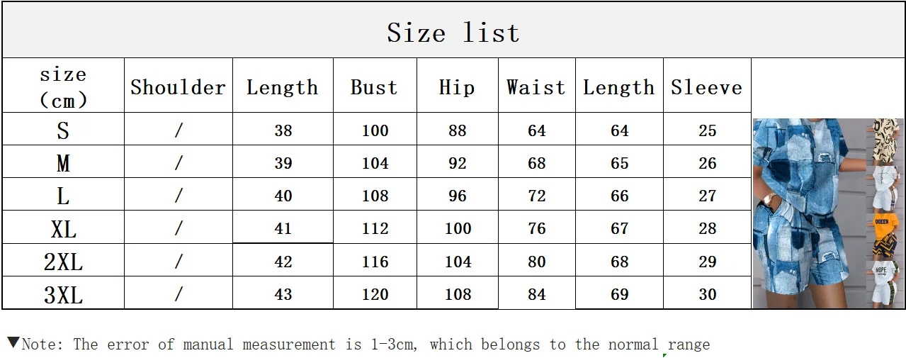 Sommer Mode Lässig Zwei Stück Set Frauen Sport Stil Lose Drucken T-shirt Shorts Zwei Stück Anzug Frauen