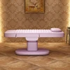 Factory Hot Sale Foldable Electric Pink Curved Salon Eyelash Beauty Spa Facial Massage Table Bed Lash Beds 4