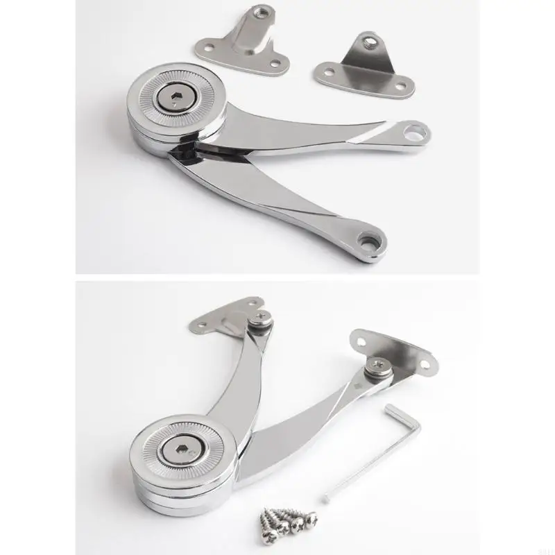 2Pcs Drop Down Hinges Soft Close Lid Support Hinge Soft Close Folding Lid Stay H 831F