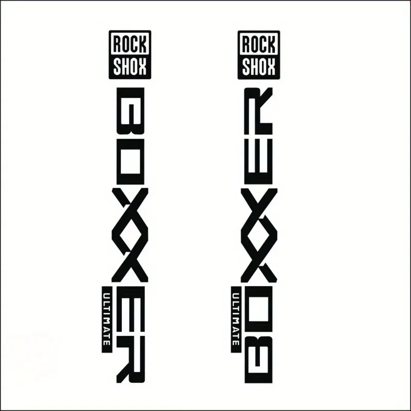 RockShox Boxxer 포크 데칼 방수 및 자외선 차단 PVC 스티커 MTB 산악 자전거 프레임 장식 액세서리