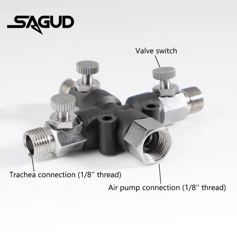 SAGUD 3 Way Airbrush Adapter SD-403/404 Hose Splitter Manifold Multipurpose  Connector Tool to Attach Air Compressor Accessories