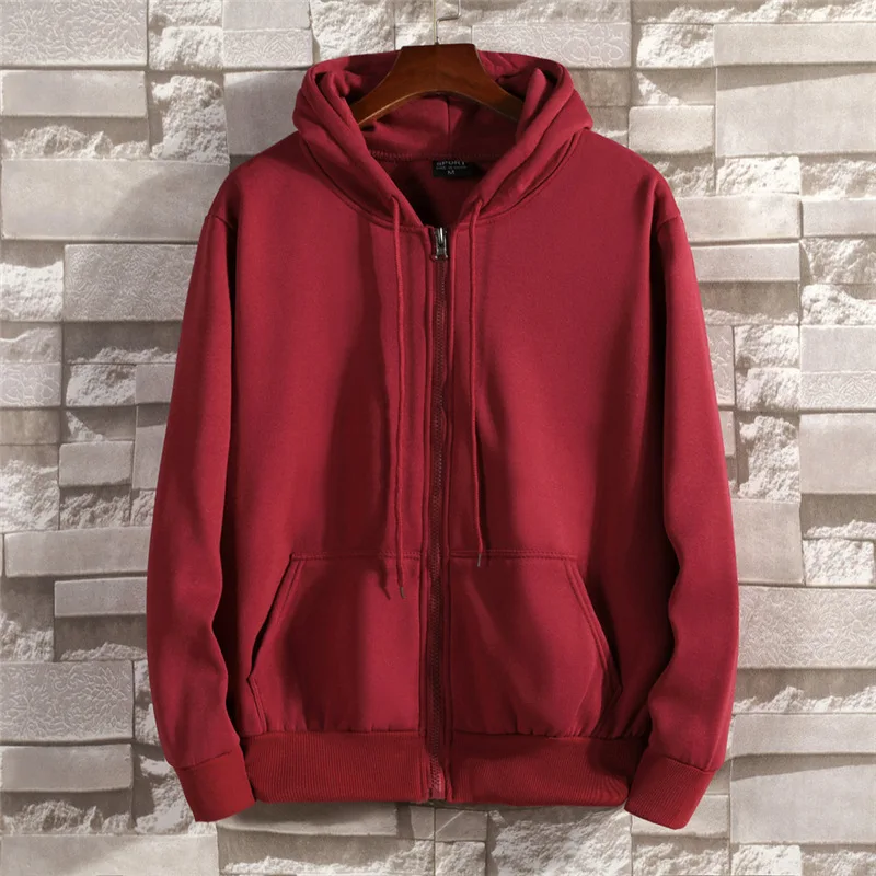 

Autumn And Winter New Harajuku Y2k Zipper Sweatshirt Trendy Hooded Solid Color Couple Loose Sweatshirt Casual Sportswear For Men