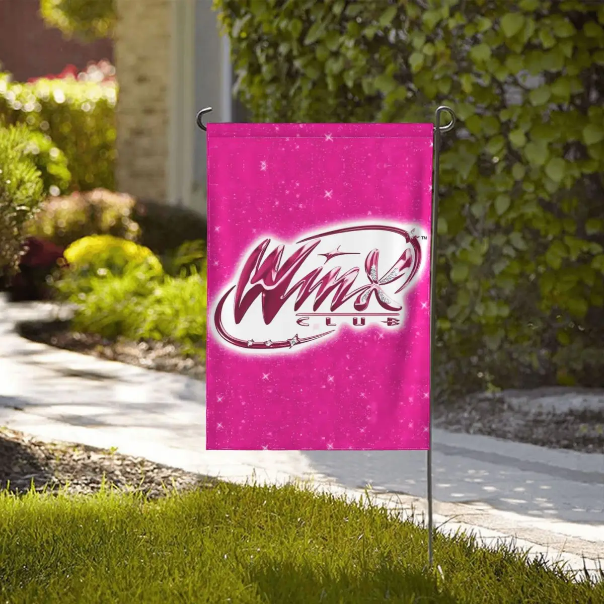 Winx Saga Club Garden Flag Stampa Fronte-Retro Bandiere Decorative Yard Banner Holiday Flag Party Outdoor Home Signs