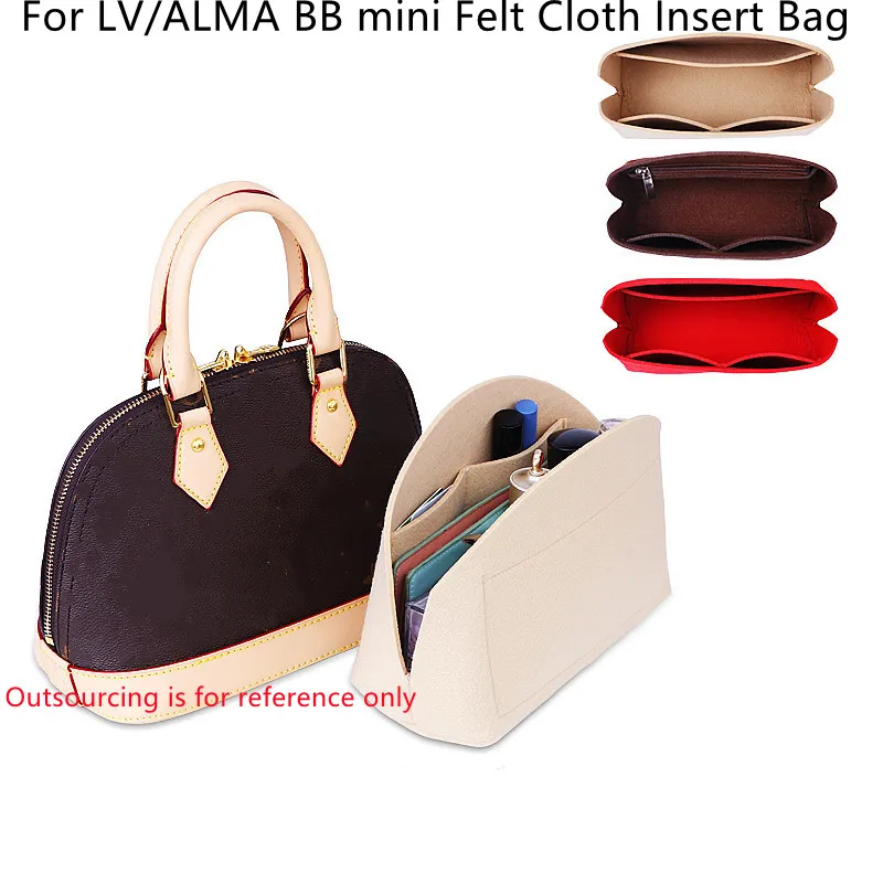 For ALMA neo BB Felt Purse Organizer Insert bag For Tote Shaper Cosmetic Bags Portable Makeup Handbags Inner Storage