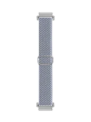 Versatile Elastic Nylon Replacement Strap, 18/20/22mm for 22mm (W light gray)