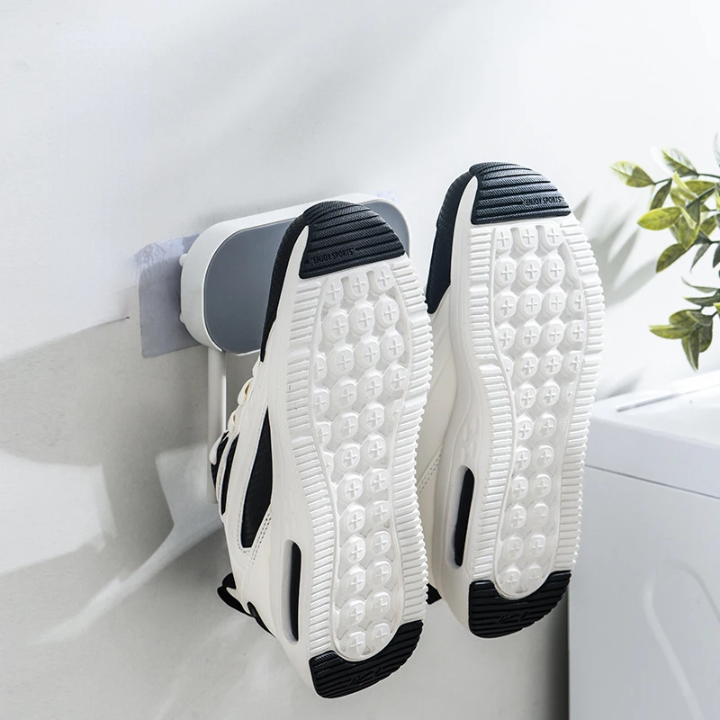 

Multifunctional Drying Shoe Racks Free Punch Household Balcony Window Sill Drying Shoe Hooks Bathroom Organization Storage Tools