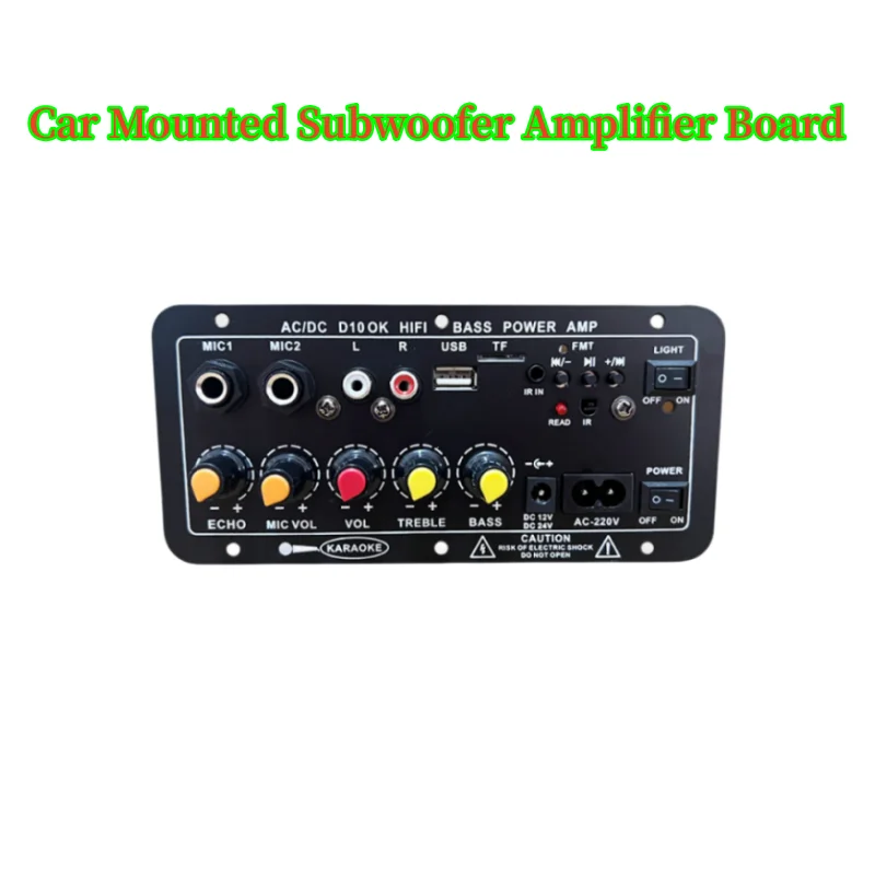 

Car Audio Subwoofer Amplifier Board Home Karaoke Outdoor Amplifier Board Car Karaoke Bluetooth/USB/TF