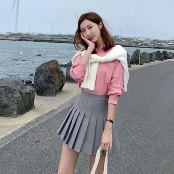 2026 Summer New Women Tennis Sports Pleated Skirt Spicy Girl Style High Waisted Korean Version Versatile A-line Short Skirt