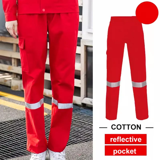 Men's High Visibility Reflective Work Pants