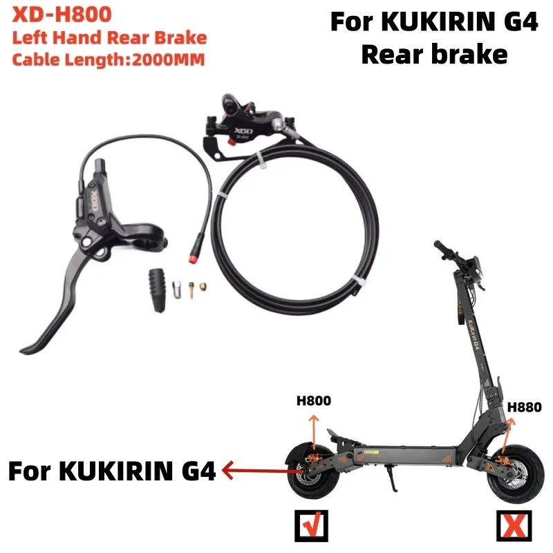 KUKIRIN E-Bike Scooter Bremse 2-PIN-Stecker für KUKIRIN G2, G2 MAX, G2 Master, G3 PRO, G4 Scooter Umbau Vorderbremse oder Hinterbremse