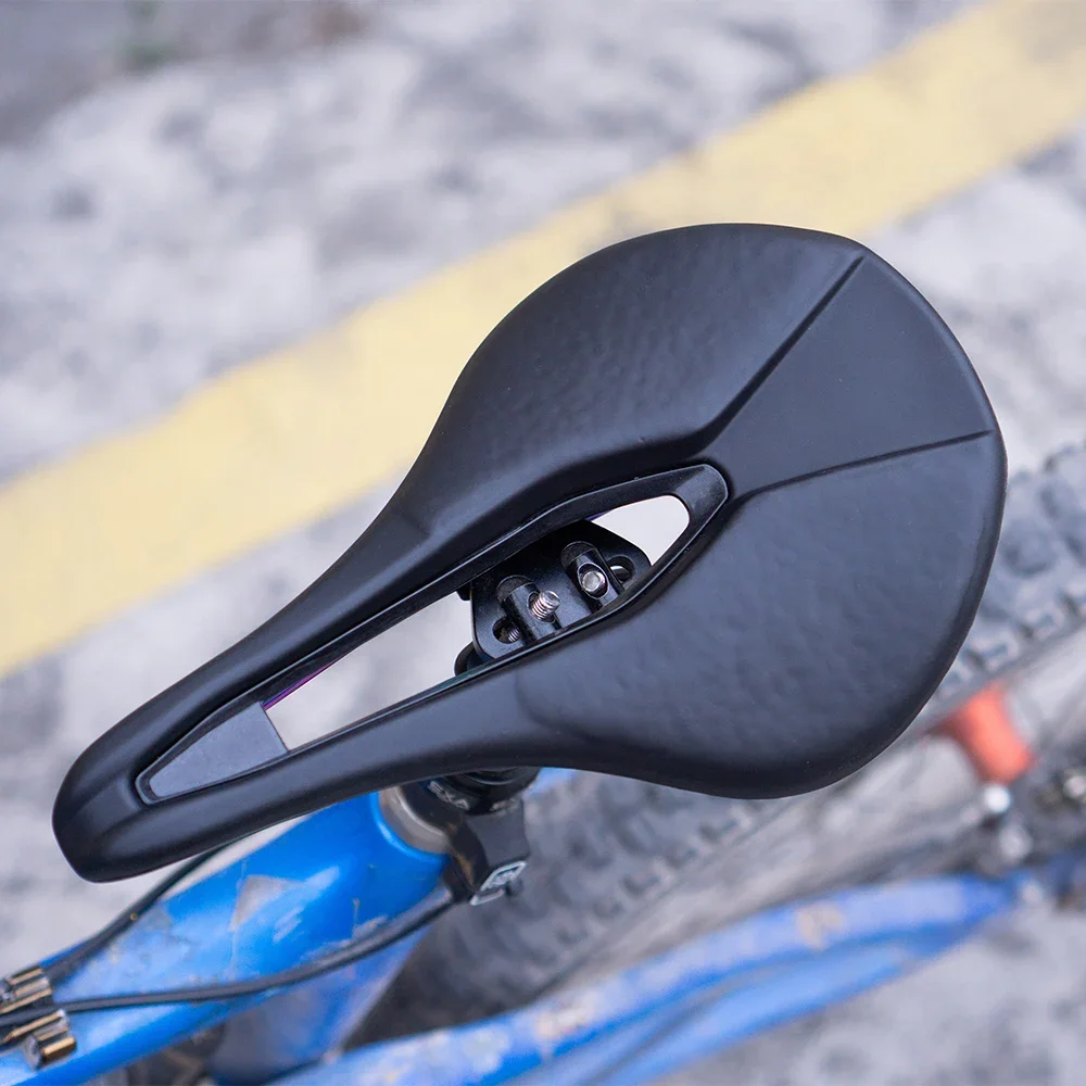 ZTTO Bicycle E TPU Saddle Soft Hollow Seat, MTB Road Bike TPU Foam Titanium Alloy Rail Ultralight Cushion - Image 5